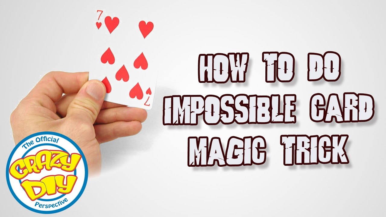 How to do impossible card magic trick || Crazy DIY Perspective - YouTube