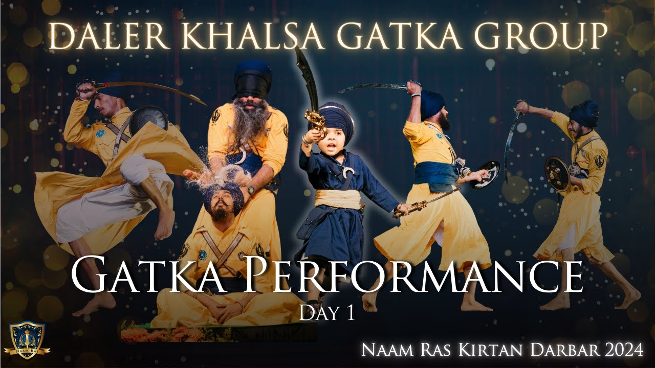 Gatka Performance | Sikh Martial Arts | Daler Khalsa | Day 1 | Naam Ras Kirtan Darbar 2024 Singapore