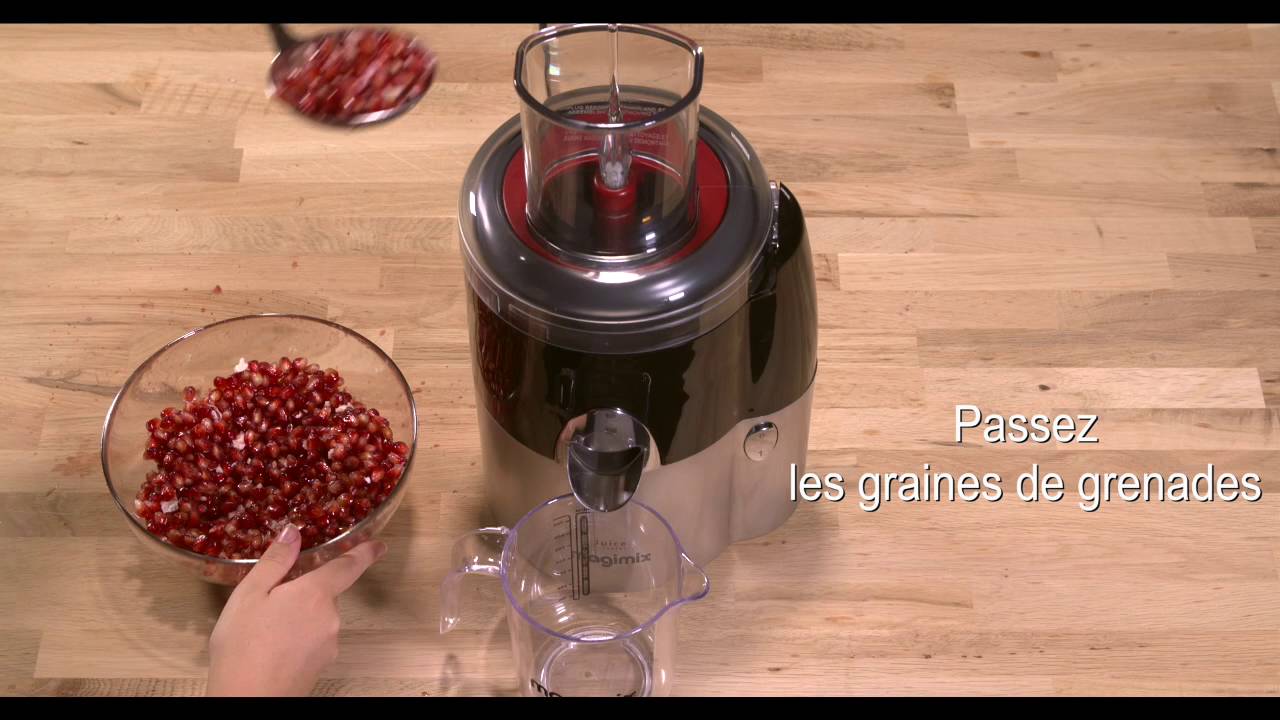 Jus de grenade - recette au JUICE EXPERT MAGIMIX - YouTube