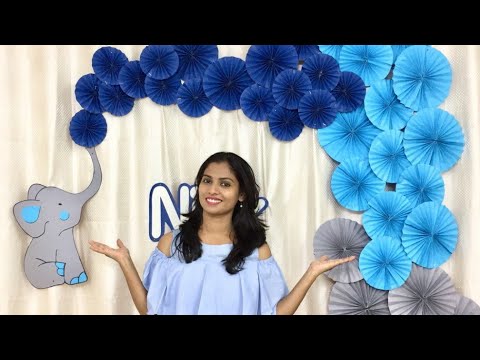 Very Easy Birthday Decoration Mini Elephant Theme Party Ideas At Home You - How To Make Homemade Birthday Decorations