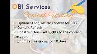 OBI Services: Content Writing Lifetime Deal