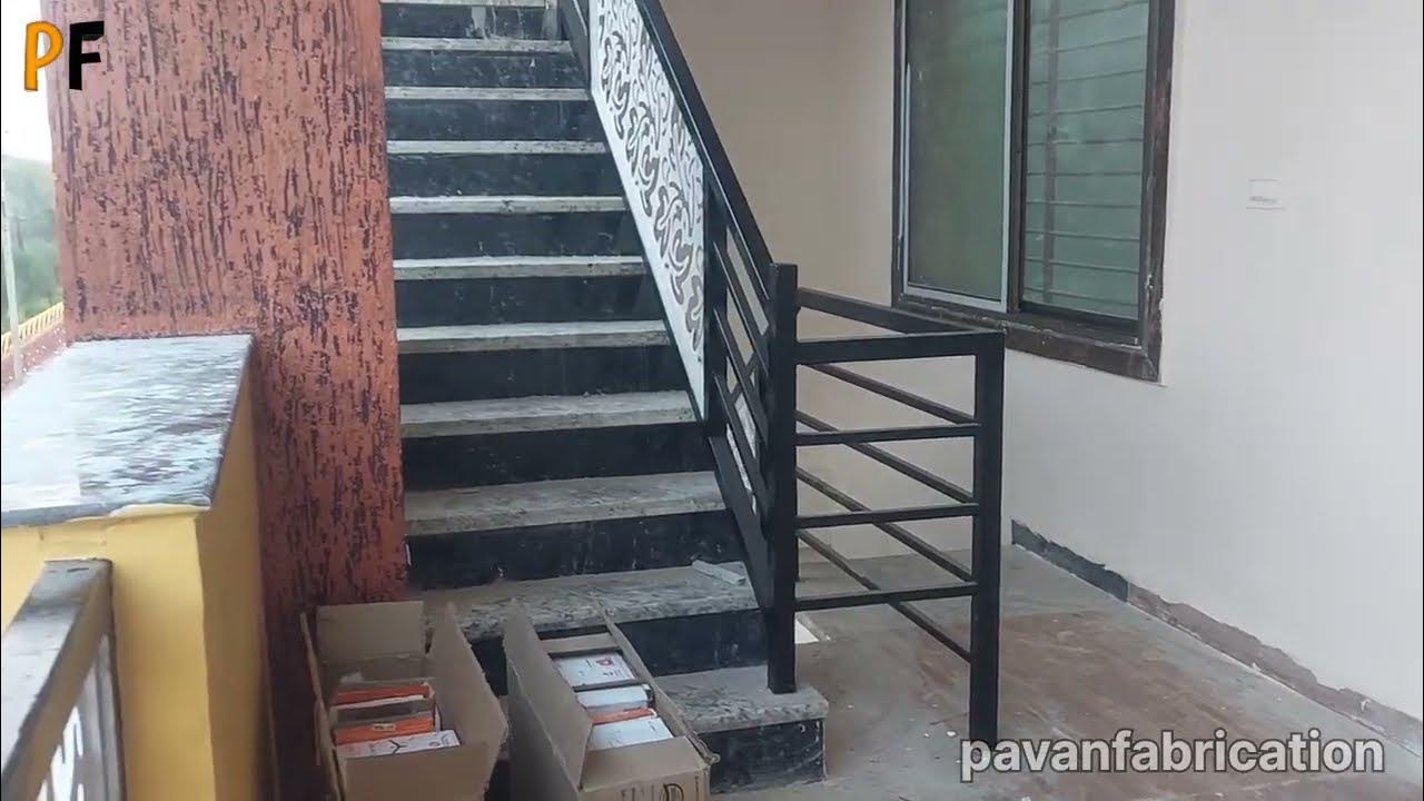 Stairs Railing Design For Home | Steel railing design 2023 - YouTube