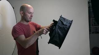 Attaching Neewer Collapsable Softbox to 660 LED Panel / Folding softbox