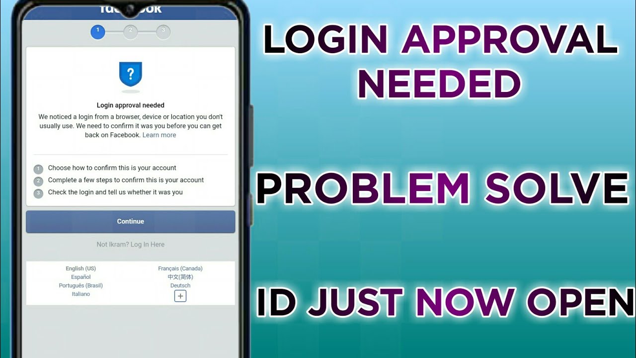 Loggin Approval Needed Facebook Problem 2021 || How To Open Login Was Not Approved Facebook Account