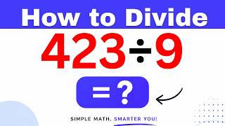 423รท9 Divide 423 by 9 - Long division Method
