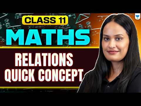 Class 11 Maths 🔥 Relations Quick Concept | Fast & Easy Explanation | Shivani Ma'am