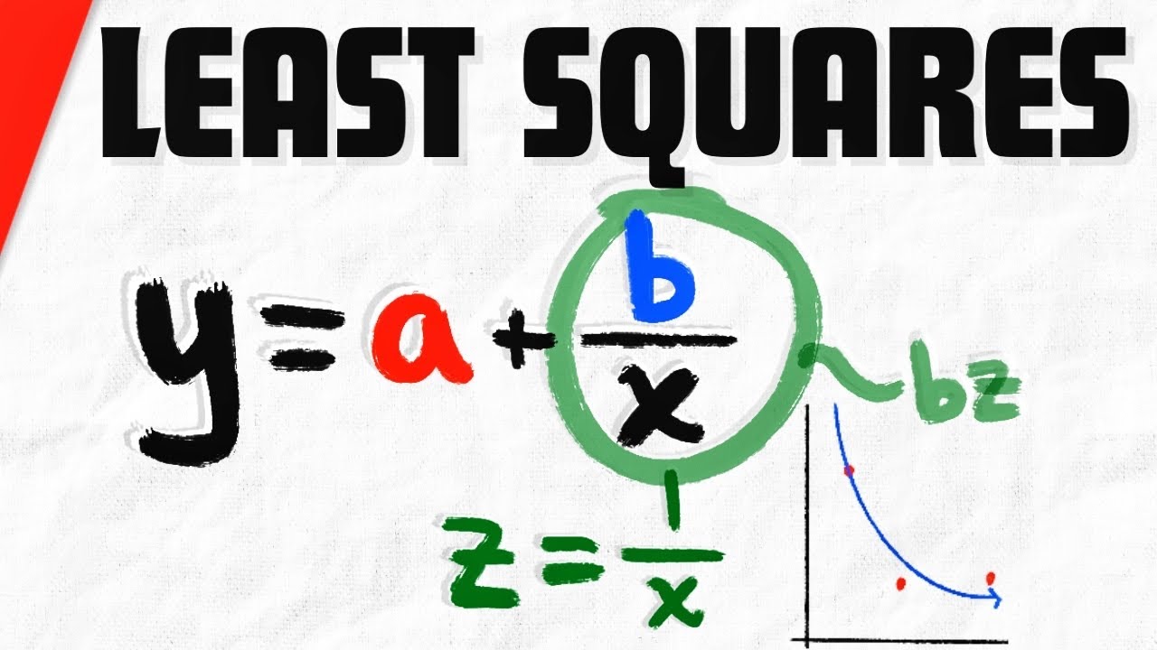 Least Squares Fit for y=a+b/x | Linear Algebra Exercises - YouTube