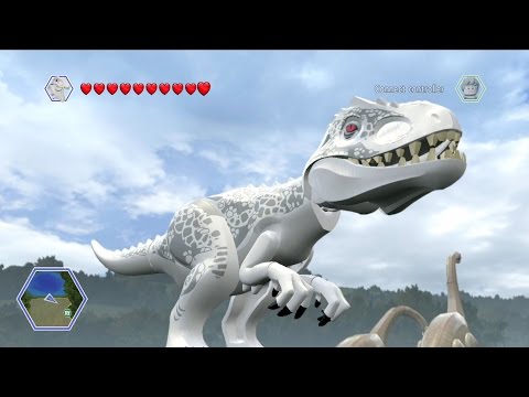 LEGO Jurassic World - Velociraptor Free Roam Gameplay [HD] 