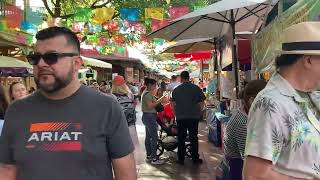 Historic Market Square in San Antonio on a busy Sunday