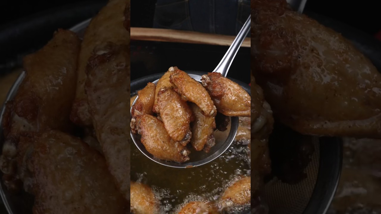 ปีกไก่ทอดเกลือ โคตรง่าย โคตรอร่อย #shorts