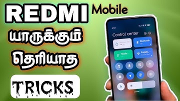 REDMI MOBILE TRICKS IN TAMIL👌 | REDMI MOBILE HIDDEN TRICKS 2021 | MOBILE HIDDEN TRICKS LATEST 2021