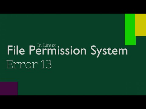 Linux File Permissions | Ubuntu 20.04 | chmod | chown | Error 13: Permission denied