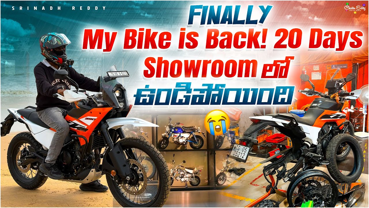 What happend to my Bike?? 😱| KTM Adventure 390 Problem Exposed | Telugu vlogs l srinadh reddy