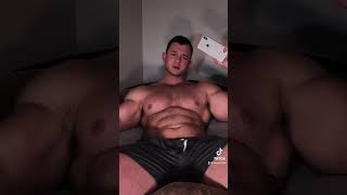 Muscular man in the internet