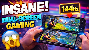 Dual-Screen Foldable Gaming Handheld – Full Unboxing & Gameplay Test! 🤯 Concept 2026