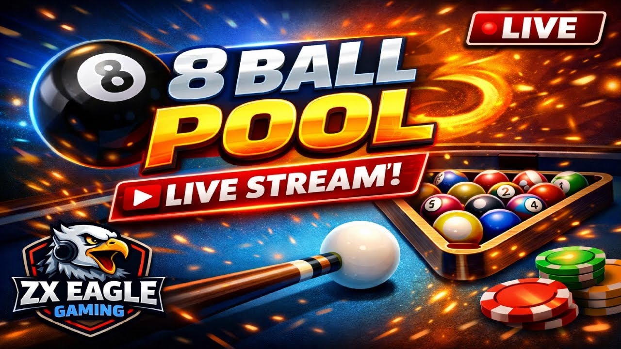 8 Ball Pool Live Stream 🎱 | Big Shots & Pro Gameplay 🔥 | Zx EAGLE ...