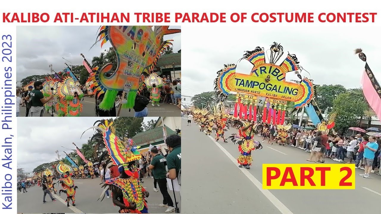 PART 2 KALIBO ATIATIHAN 2023 TRIBE PARADE AND COSTUME CONTEST KALIBO AKLAN PHILIPPINES 1.14.