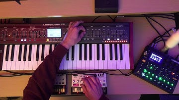 Synthwave (#10) Elektron Digitakt + Behringer DeepMind12 + Volca Keys and Bass Jam (Passenger)