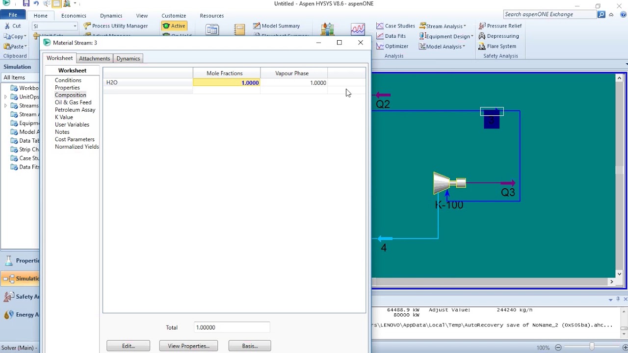 wind farm simulation using aspen hysys