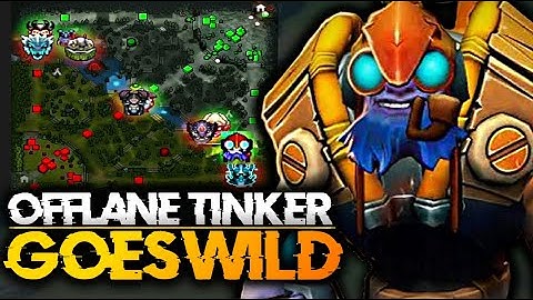 OFFLANE Tinker Goes WILD with a  Rampage!!! Dota 2 7.29c Tinker Gameplay.