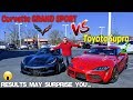 C7 Corvette Grand Sport VS Toyota Supra. The BATTLE of the 50-60k SPORTS CAR COUPE!