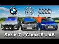 BMW Serie 7 vs Mercedes clase S vs Audi A8: ¿Cuál es mejor?