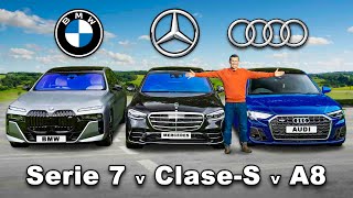 BMW Serie 7 vs Mercedes clase S vs Audi A8: ¿Cuál es mejor?