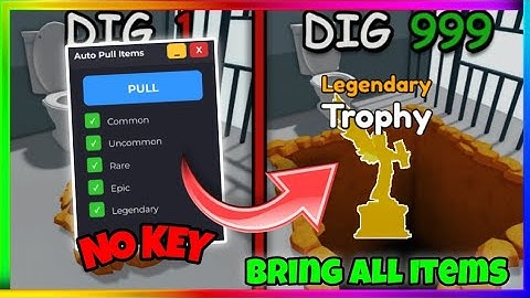 ⛏️ Dig To Escape Script | Bring All Items, Instant Escape | NO KEY!!