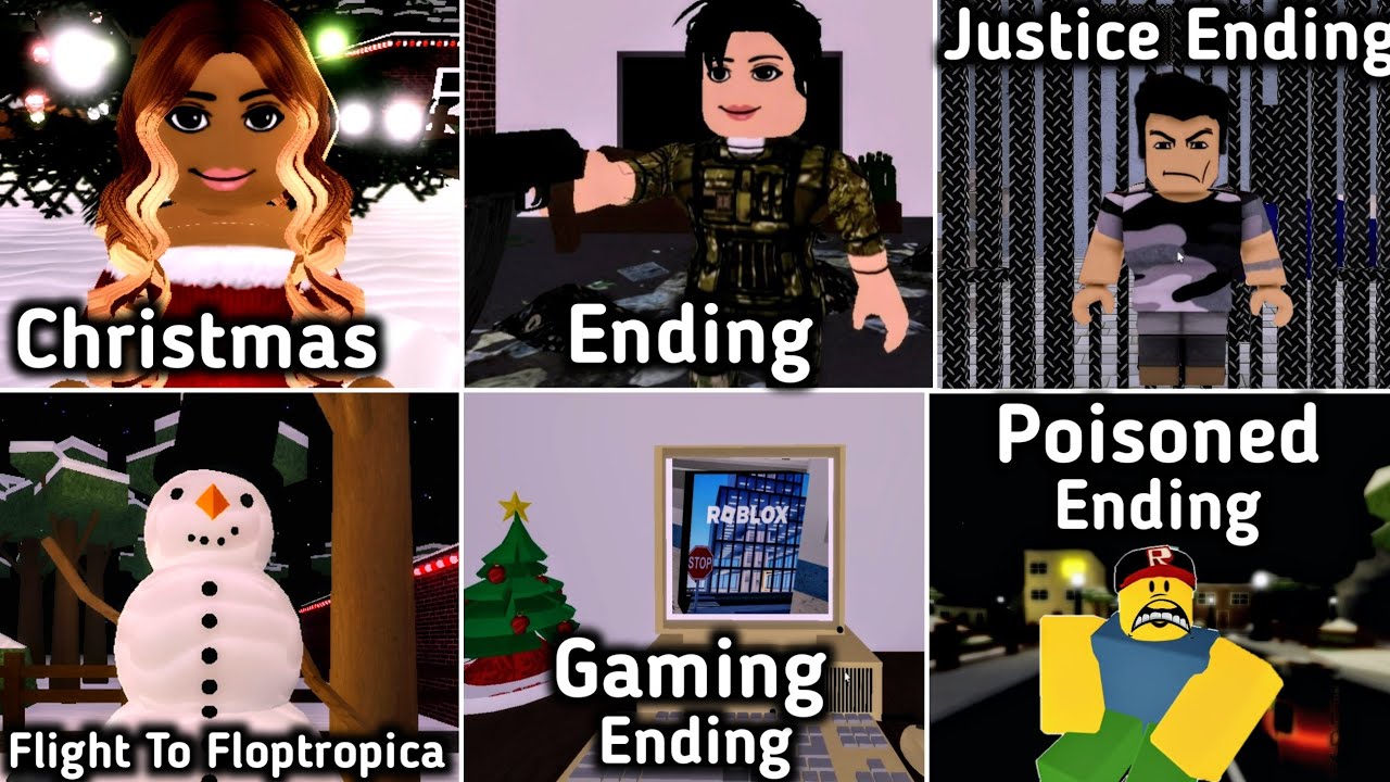 Get A Flight To Floptropica At 3 Am New Christmas Update All Endings | Roblox