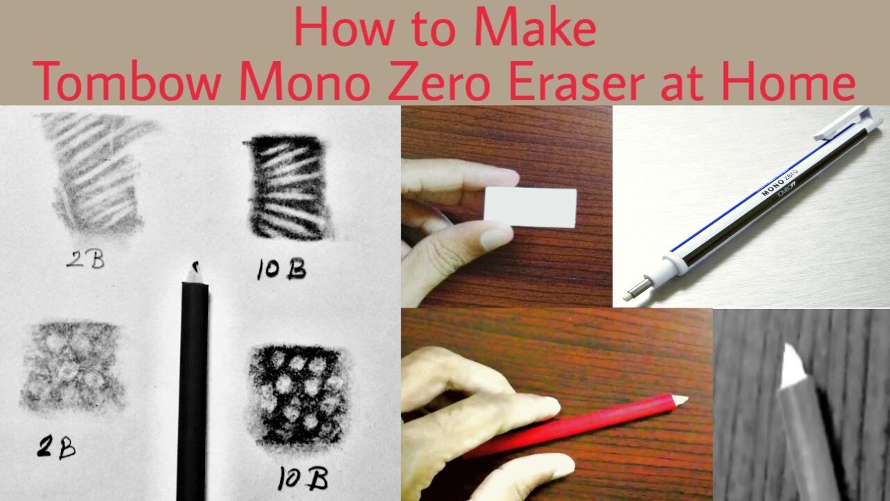 How to make Tombow Mono Zero Eraser at home | Easy Step by Step ...
