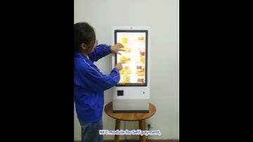 24" Desktop NFC Card Reader Restaurant Monitor Touch Screen Ordering Payment Kiosk