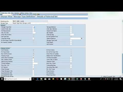 EWM training on S4HANA class 7 Storage type storage section storage bin