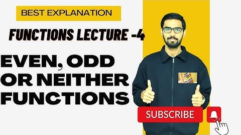 Functions:Even odd functions| EASY and MOST EFFECTIVE explanation #jee #cbseclass12