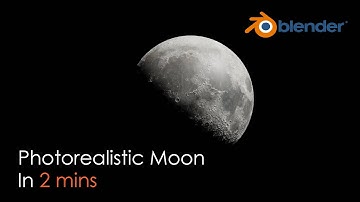 Photorealistic Moon in Blender 2.93 | Blender tutorial for beginners.