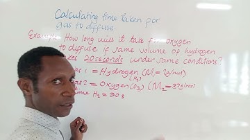 Part 1. How to calculate time taken for a gas to diffuse with Graham Law of Diffusion