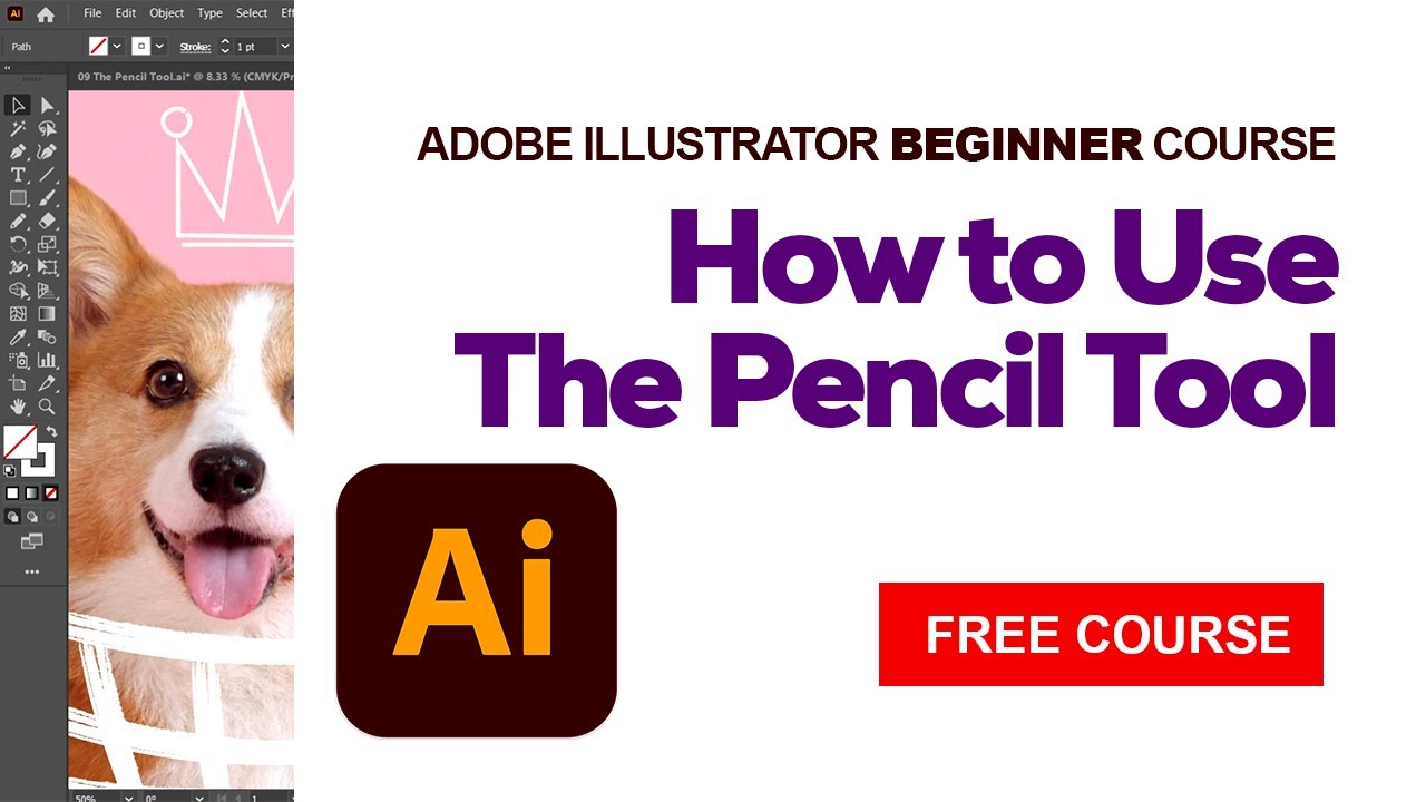 How to Use The Pencil Tool in Adobe Illustrator CC YouTube