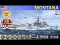 ✔ Лучший бой Линкор "Montana" X уровень США | wows battleships Gameplay ворлд оф варшипс battleship