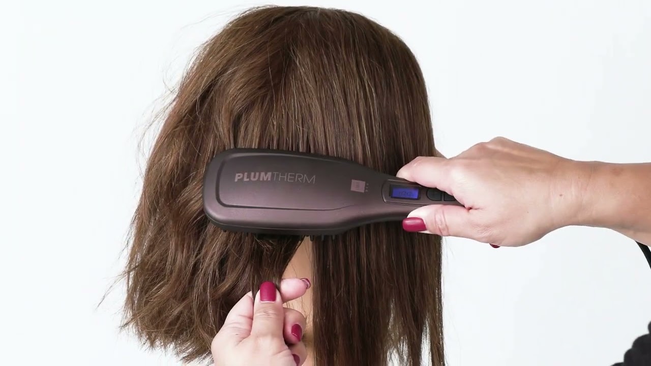Vyhřívaný kartáč pro vyhlazení vlasů Plum Term