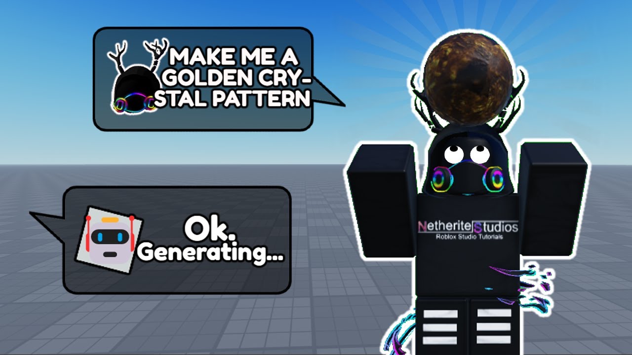 The new AI Material Generator in #Roblox Studio allows you to type