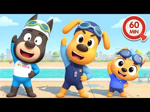 Seguridad en la Piscina 🏊 60MIN de Dibujos Animados 🔍Sheriff Labrador en Español
