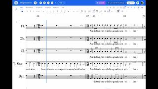 Allegri Miserere woodwind ensemble
