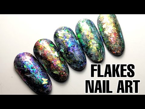 NAIL ART: Flakes Experiment! 
