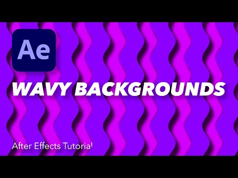 Easy Wavy Backgrounds in After Effects (FREE)