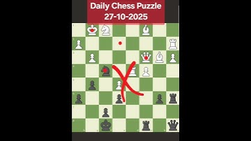 Daily Chess Puzzle Solution from chess.com Date:-  27-10-2025. amazing checkmate by mate in 1.