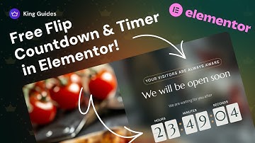 How to Create Flip Countdown & Timer Easy in Elementor for Free? - King Addons for Elementor
