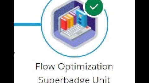 Flow Optimization Superbadge Unit