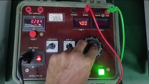 Expert Model RIS-30 Secondary Current Injection Set Repair & Calibration Dynamics Circuit S Pte. Ltd