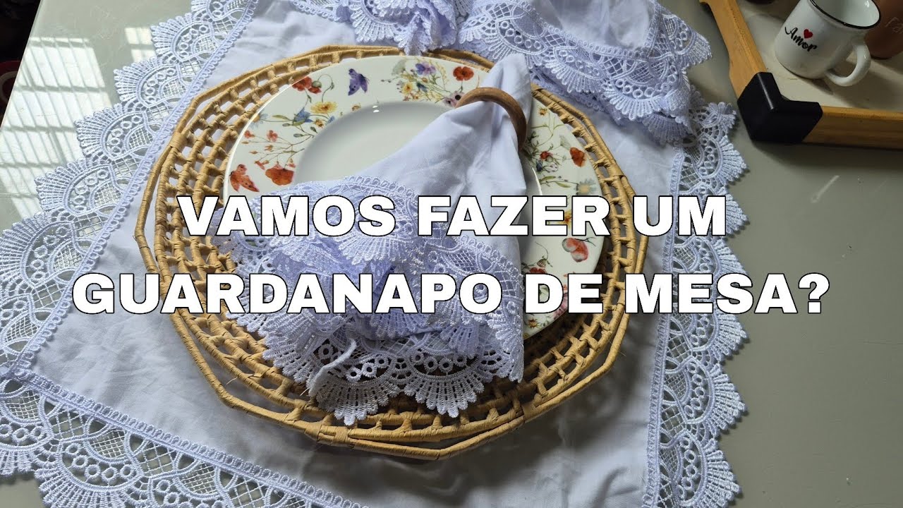 COMO FAZER GUARDANAPO DE MESA.