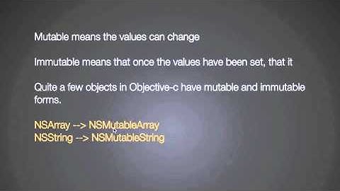 appBuilderTV.com Mutable and Immutable Objects
