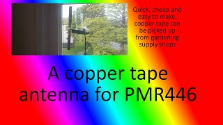 A copper tape antenna for PMR446